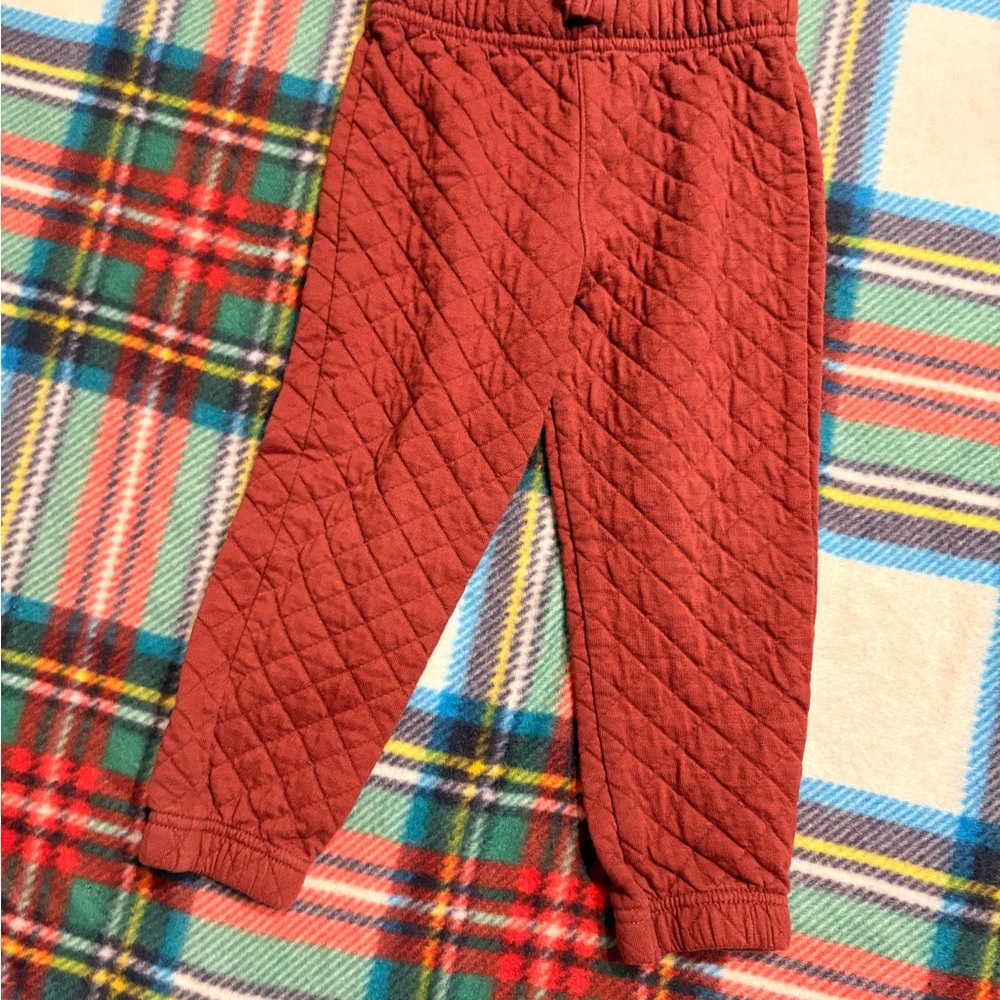 Caribbean Maroon Quilted Pants